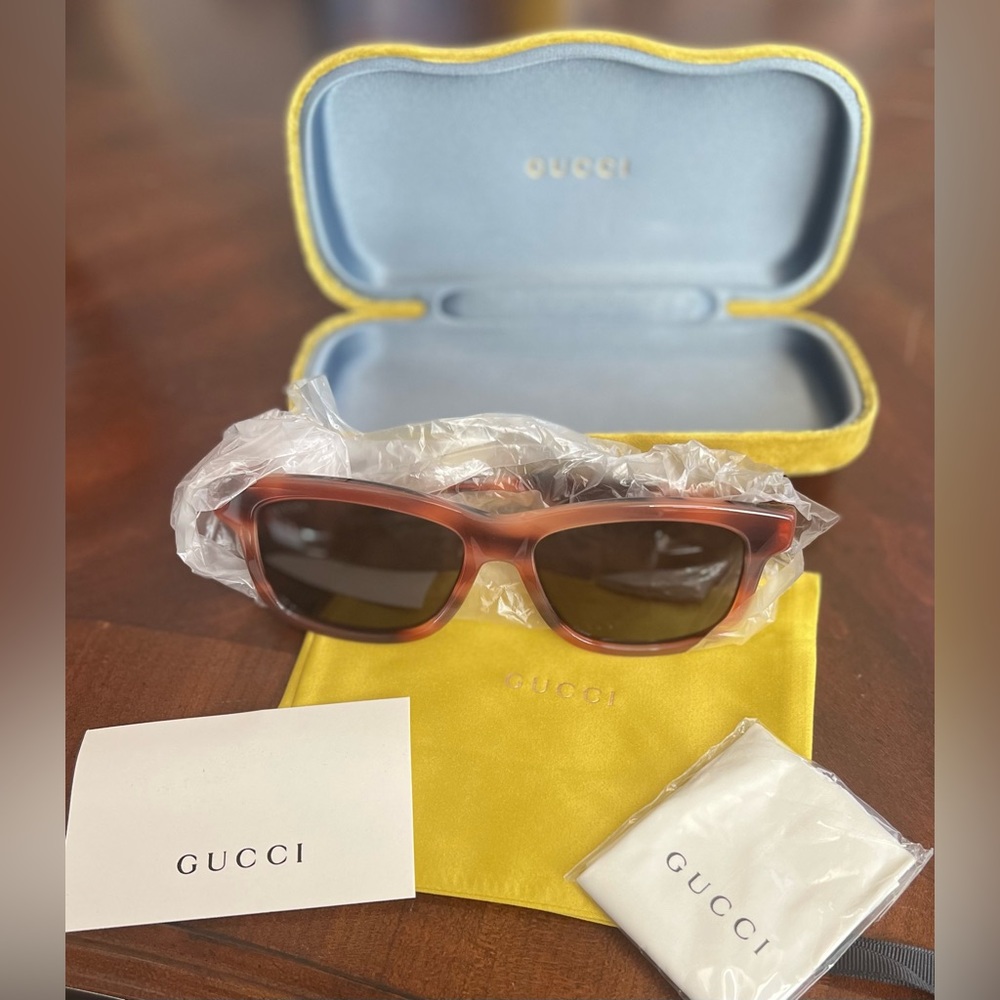 Gucci 55mm Square Sunglasses Haviana Sunglasses NWT